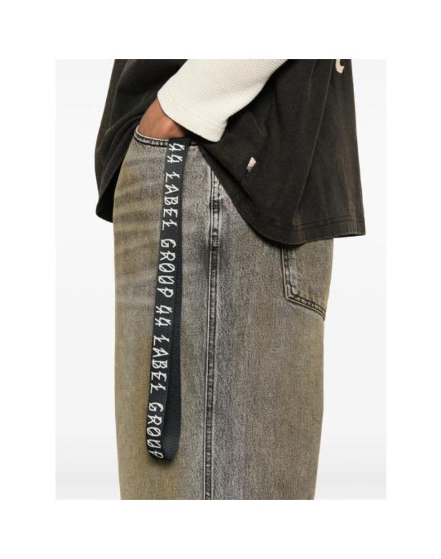 44레이블 [해외직구] 26SS 44레이블 데님 팬츠 B0030620 FA685 P786 GREY NEUTRALS 착용컷