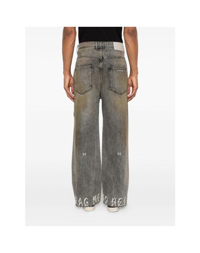 44레이블 [해외직구] 26SS 44레이블 데님 팬츠 B0030620 FA685 P786 GREY NEUTRALS 착용컷