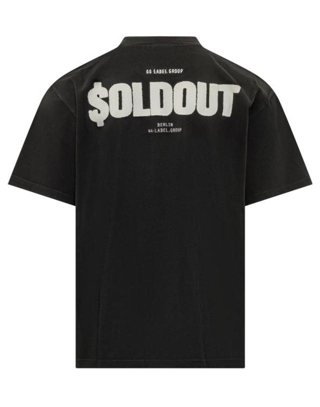 44레이블 [해외직구] 26FW 44레이블 반팔 티셔츠 B0030669FA706 P807 BLACK SOLD OUT DIRTY WHITE 착용컷