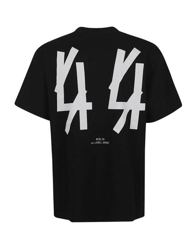 44레이블 [해외직구] 25SS 44레이블 반팔 티셔츠 B0030556FA582P396 Black 착용컷