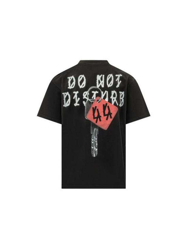 44레이블 [해외직구] 26FW 44레이블 반팔 티셔츠 B0030669 FA706 P816 BLACK 착용컷