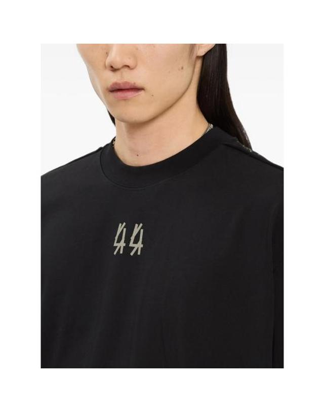 44레이블 [해외직구] 26FW 44레이블 반팔 티셔츠 B0030670 FA706 P839 BLACK 착용컷