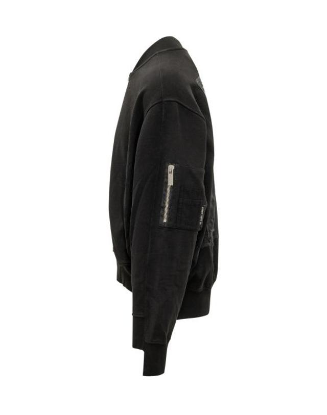 44레이블 [해외직구] 26FW 44레이블 자켓 B0030680FA580 P812 BLACK CROWD PATCH DIRTY WHITE 착용컷