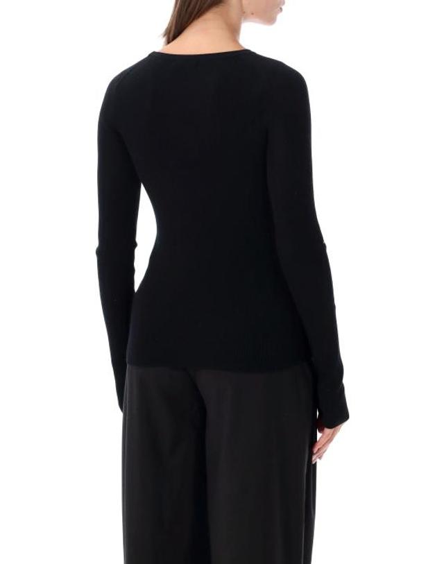 레아 [해외직구] 26FW 레아 스웨터 RHEA162 7 BLACK 착용컷