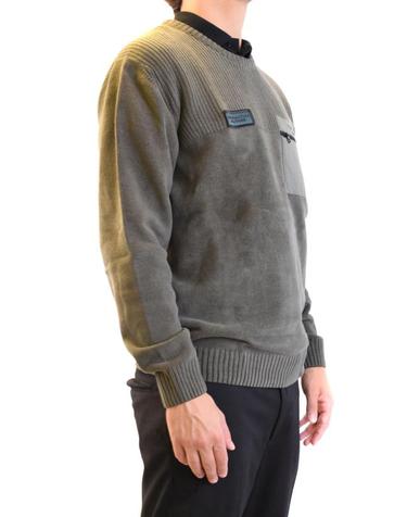 [해외직구] 24FW 에어로노티카 밀리터리 스웨터 242MA1515L539 military green