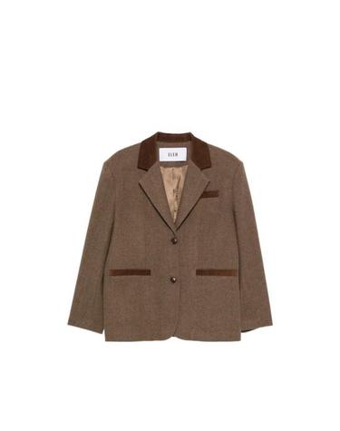 [해외직구] 26FW 엘레 수트 자켓 EFW260014 MARRO BROWN