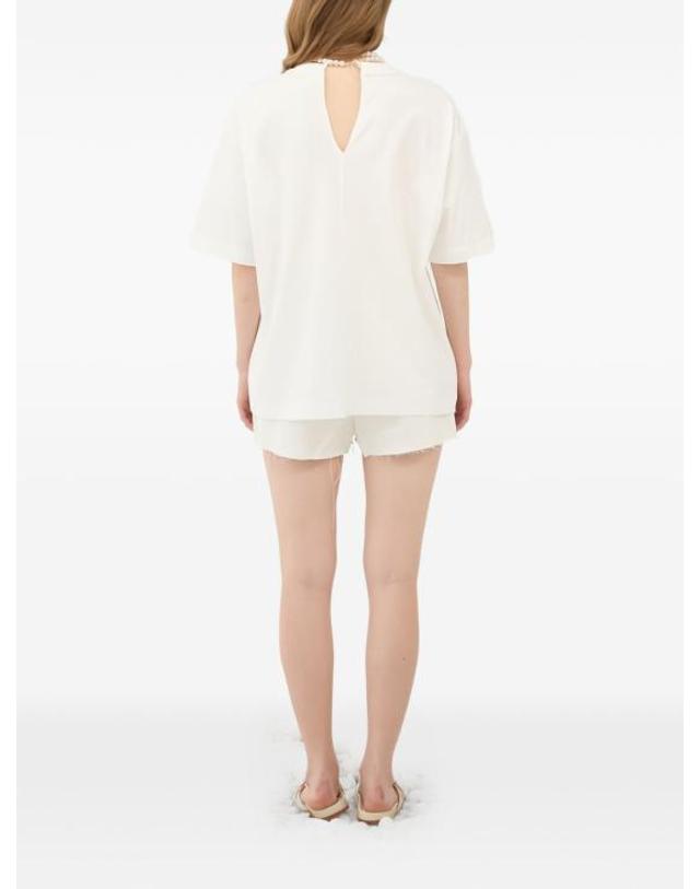 엘레 [해외직구] 26SS 엘레 반팔 티셔츠 SS260216 BIANCO 착용컷