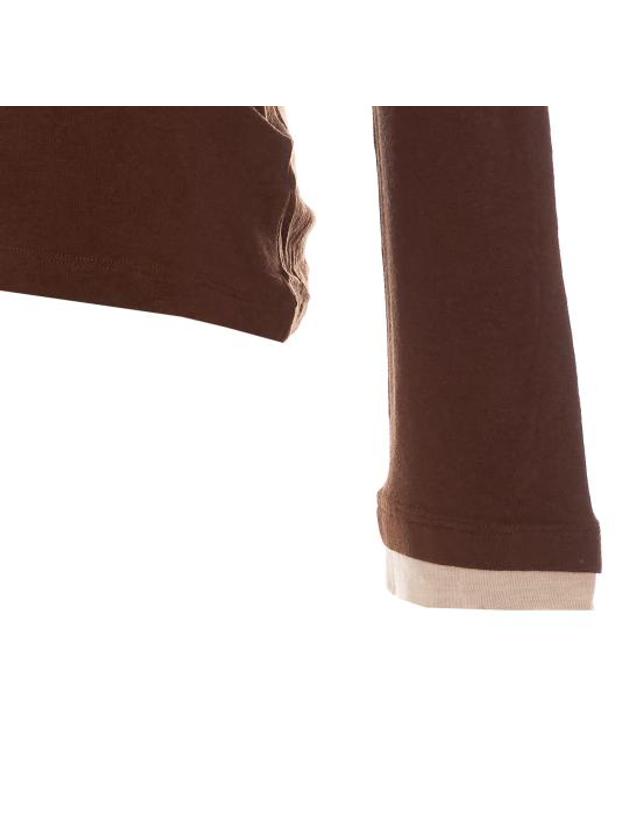 엘레 [해외직구] 26FW 엘레 스웨터 0163 RUGGINE BROWN 착용컷