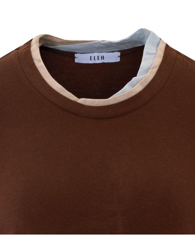 엘레 [해외직구] 26FW 엘레 스웨터 0163 RUGGINE BROWN 착용컷