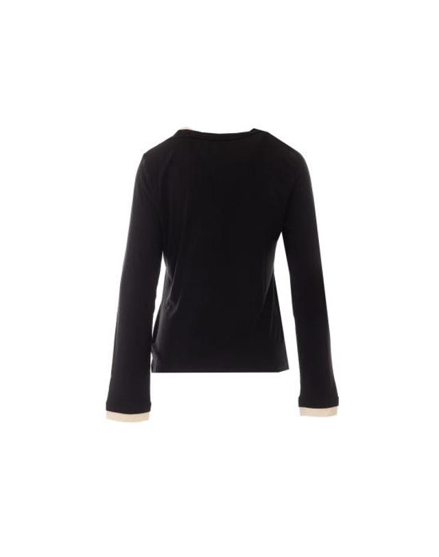 엘레 [해외직구] 26FW 엘레 스웨터 0163 NERO BLACK 착용컷