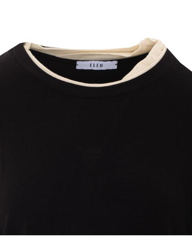 엘레 [해외직구] 26FW 엘레 스웨터 0163 NERO BLACK 착용컷