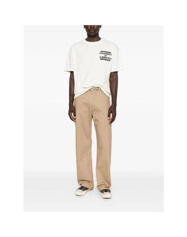 오너 더 기프트 [해외직구] 26SS 오너 더 기프트 반팔 티셔츠 HTG260191 WHITE NEUTRALS 착용컷