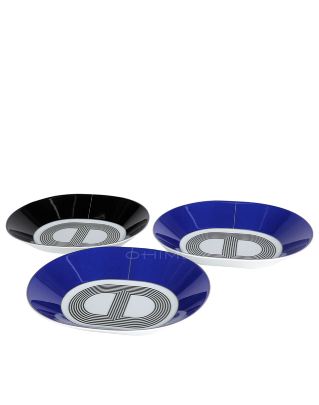 에르메스 (당일출고) 에르메스 테이블웨어 랠리24 OVAL 플레이트 접시 스몰 멀티 3PCS 착용컷