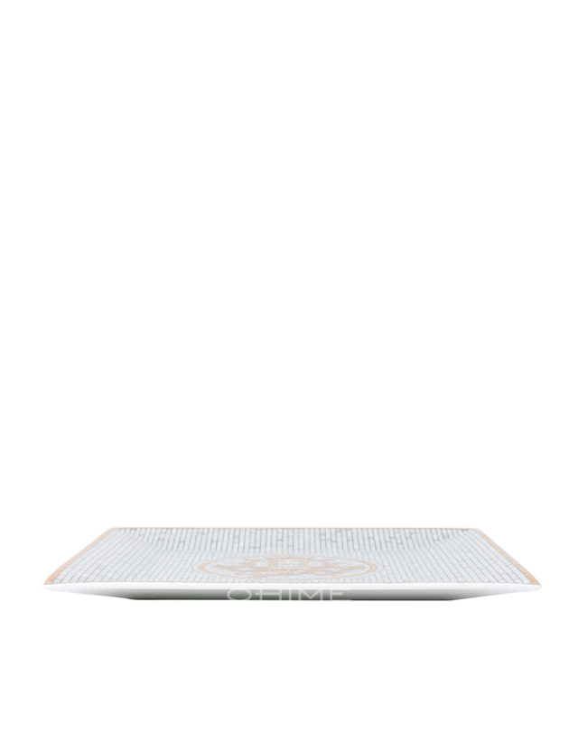 에르메스 (당일출고) 에르메스 테이블웨어 모자이크24 오렌지 스퀘어 플레이트 접시 스몰 착용컷