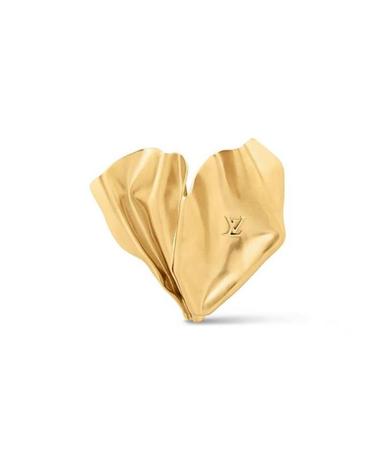 [해외직구] 26 FW 루이비통 LV Sculptural 스컬프처럴 골드톤 이니셜 브로치