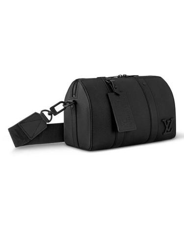 [해외직구] 26 FW 루이비통 블랙 CIty Keepall 시티 키폴 로고 에어로그램 숄더백