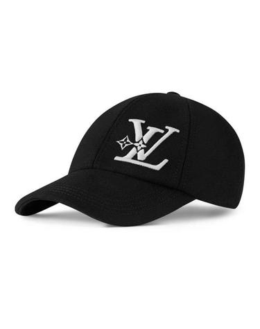 [해외직구] 26 FW 루이비통 블랙 LV Smash 스매시 어드저스터블 스트랩 울 베이스볼 캡