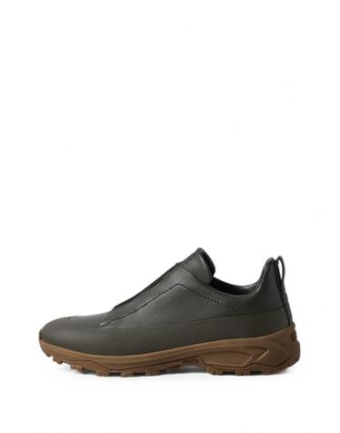 [해외직구] 26 FW 제냐 트리플 스티치 세컨드스킨 다크 올리브 그린 스니커즈 LHOTGS8397Z TP458470102