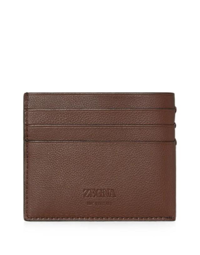 제냐 [해외직구] 26 FW 제냐 브라운 세컨드스킨 카드 케이스 LHOTOE2012Z TP458461547 착용컷