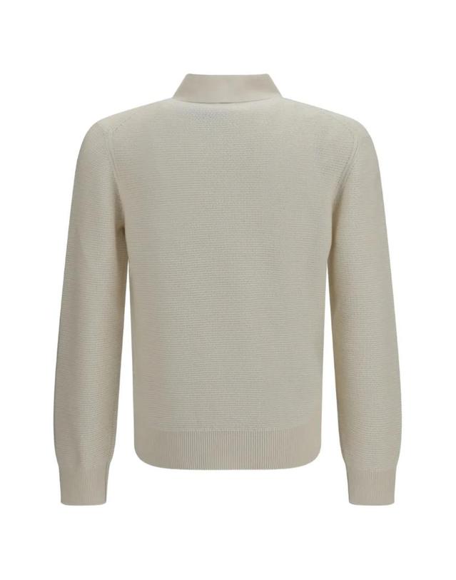 제냐 [해외직구] 26 FW 제냐 waffle knit long sleeve polo shirt RUIK74A4145N01 TP458525966 착용컷