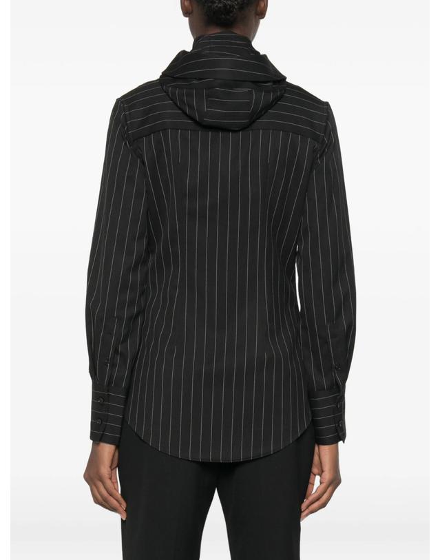 장폴고티에 [해외직구] 장폴고띠에 pinstripe pattern hooded shirt 12155729346824 TP724752113 착용컷
