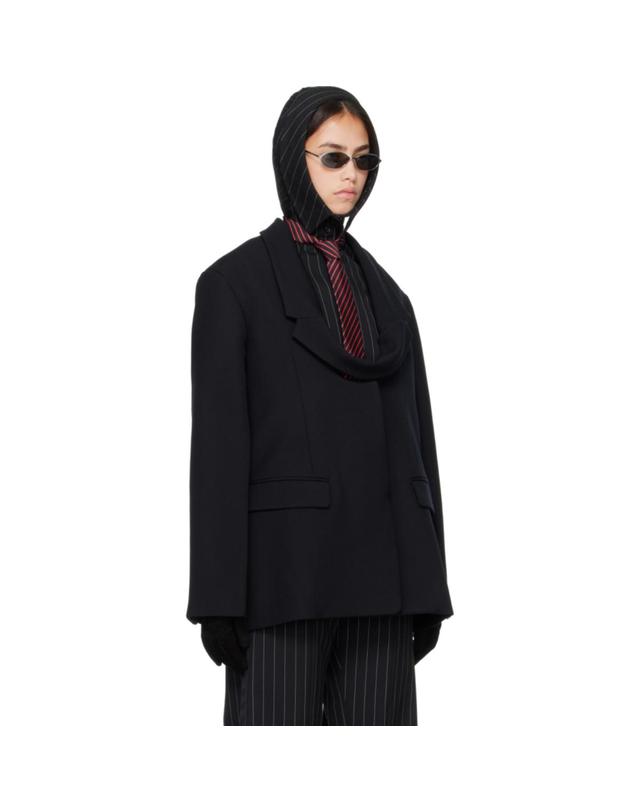 장폴고티에 [해외직구] 장폴고띠에 블랙 더 박시 블레이저 26 04 W JA058 W120 00 TP877770192 착용컷