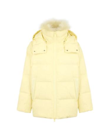 [해외직구] 26 FW 이브살로몬 A라인 시어링 트리밍 코트 24WFM01576U04W TP457619500