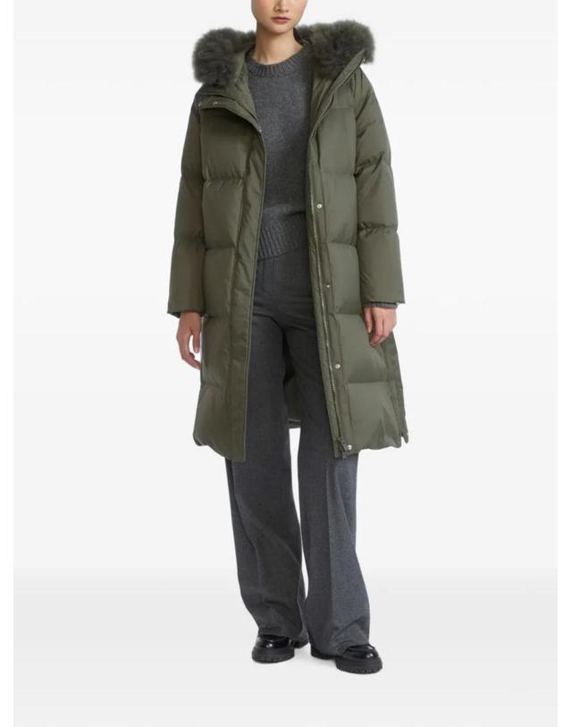 이브 살로몬 [해외직구] 26 FW 이브살로몬 퍼 트리밍 후드 다운 코트 27WFM01306U04W TP457607288 착용컷