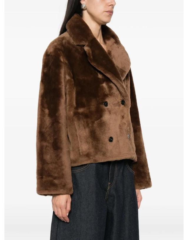 이브 살로몬 [해외직구] 26 FW 이브살로몬 double breasted shearling jacket 27WYV61558MESIA2332 TP459394062 착용컷