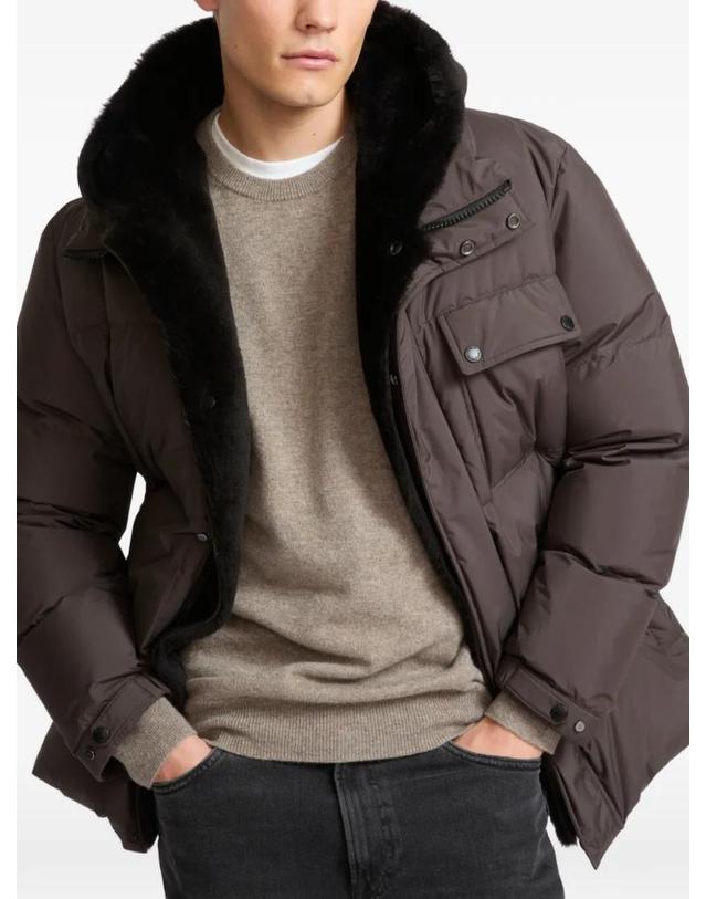 이브 살로몬 [해외직구] 26 FW 이브살로몬 시어링 트리밍 패딩 코트 27WHV00378J17W TP457818721 착용컷
