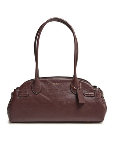 [해외직구] 26 FW 코치 Empire carryall 34 엠파이어 케리올 글레이즈 레더 숄더백 브라운