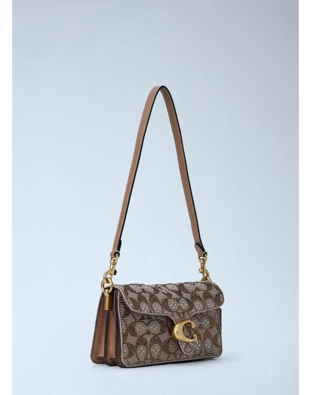 코치 [해외직구] 26 FW 코치 여성 Soft Tabby Shoulder Bag 20 In Crystal Signature Jacquard coa0266008bei 착용컷