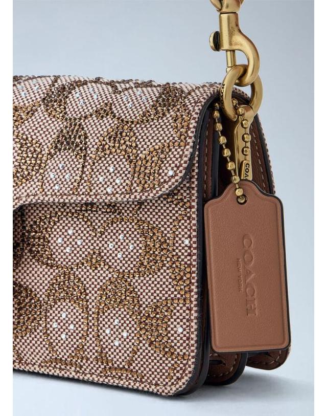 코치 [해외직구] 26 FW 코치 여성 Soft Tabby Shoulder Bag 20 In Crystal Signature Jacquard coa0266008bei 착용컷