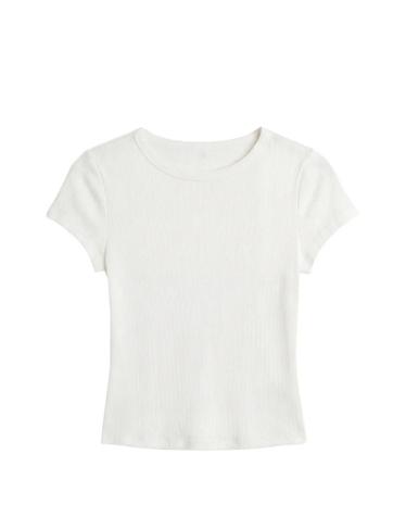 [해외직구] 26 FW 리포메이션 탈리아 골지 티셔츠 1318544WHT TP457606889