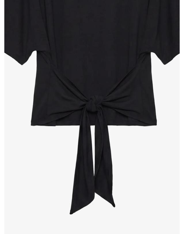 리포메이션 [해외직구] 26 FW 리포메이션 Avery tie fastening top 1318573BLK TP457656410 착용컷