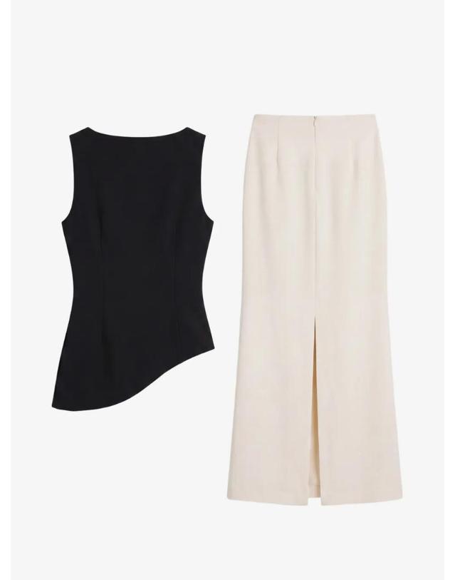 리포메이션 [해외직구] 26 FW 리포메이션 Aveline asymmetric two piece maxi dress 1319410BVV TP458613805 착용컷