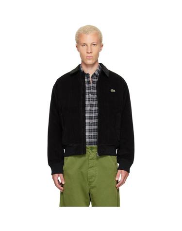 [해외직구] 26 FW 라코스테 블랙 코듀로이 패딩 보머 재킷 262268M180000