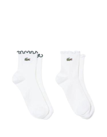 [해외직구] 26 FW 라코스테 러플 트리밍 골지 양말 세트 2p RA9269 TP459092297
