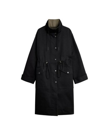 [해외직구] 26 FW 쉐르 Luce 하이넥 스트링 웨이스트 리버시블 코트