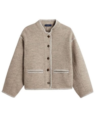 [해외직구] 26 FW 쉐르 Olympe 올림프 스탠드 칼라 버진 울 자켓