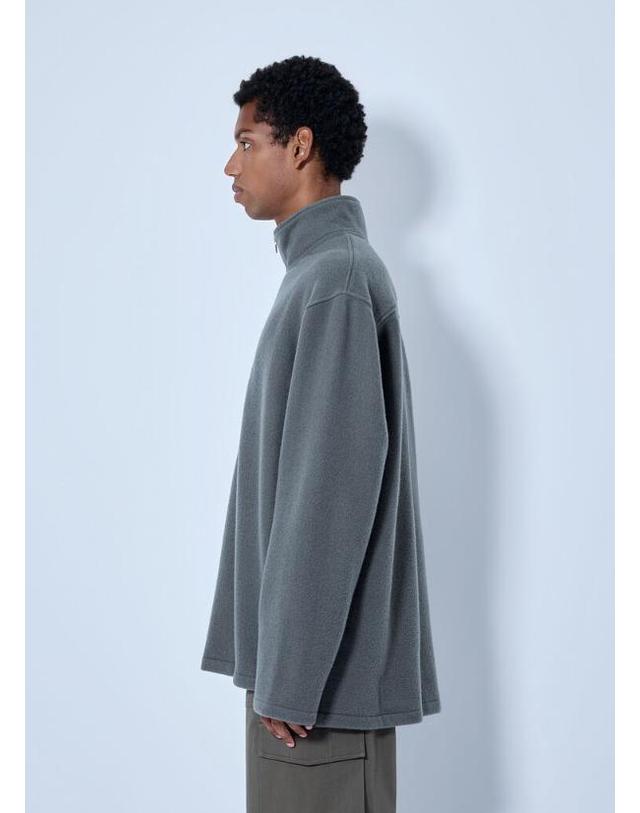 리에르 [해외직구] 26 FW RIER 남성 플리스 폴로 스웨트셔츠 NFL15 X02 NATURAL FLEECE ZINC FLEECE TP877712385 착용컷