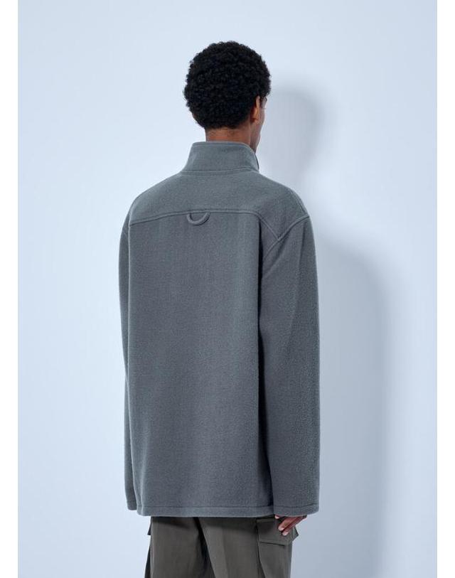 리에르 [해외직구] 26 FW RIER 남성 플리스 폴로 스웨트셔츠 NFL15 X02 NATURAL FLEECE ZINC FLEECE TP877712385 착용컷