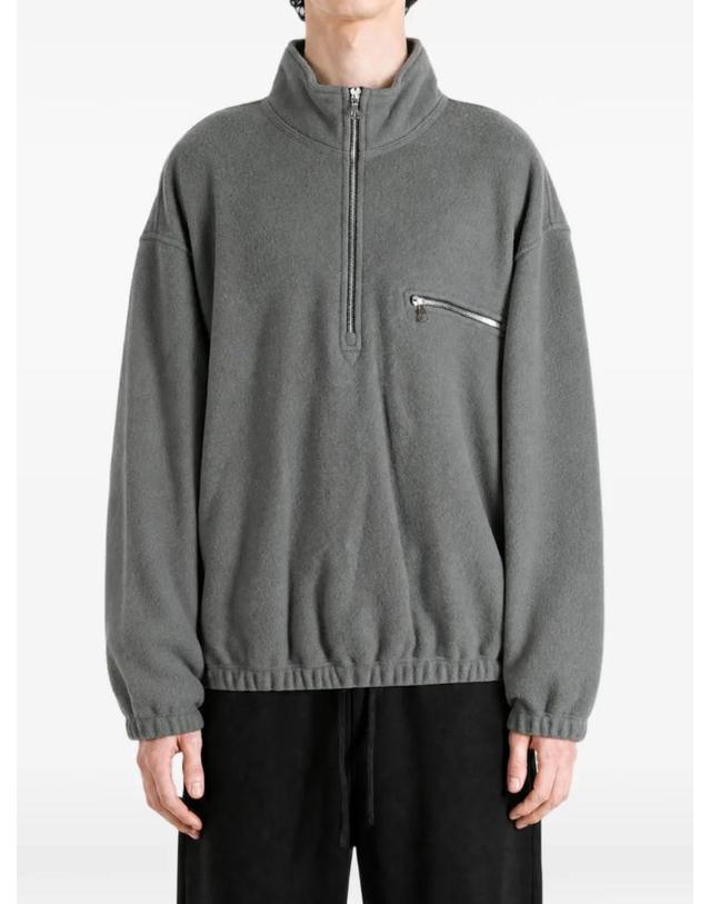 리에르 [해외직구] 26 FW Rier 쿼터 지퍼 플리스 스웨트셔츠 NFL1ZINCFLEECE TP457435661 착용컷