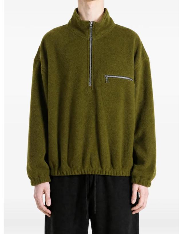 리에르 [해외직구] 26 FW Rier 쿼터 지퍼 플리스 스웨트셔츠 NFL1SOILFLEECE TP457350304 착용컷