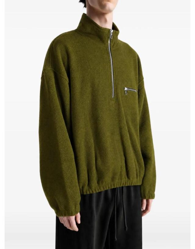 리에르 [해외직구] 26 FW Rier 쿼터 지퍼 플리스 스웨트셔츠 NFL1SOILFLEECE TP457350304 착용컷