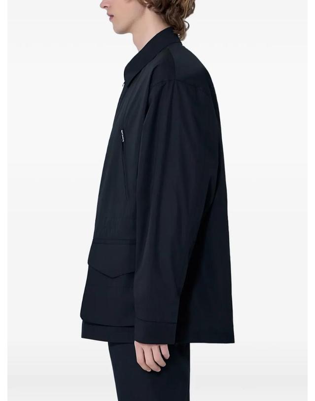 리에르 [해외직구] 26 FW Rier 집업 멀티 포켓 재킷 OTW3COSCOTTONSUITBLACKSUIT TP455250259 착용컷