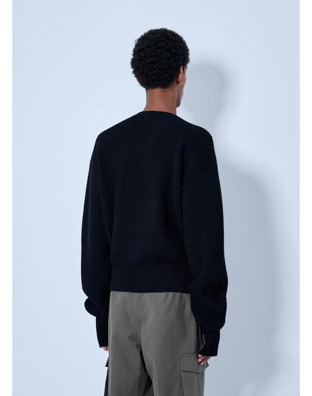 리에르 [해외직구] 26 FW RIER 남성 리브드 집업 가디건 KNW81 FSH FISHERMAN RIB BLACK KNIT TP877971850 착용컷