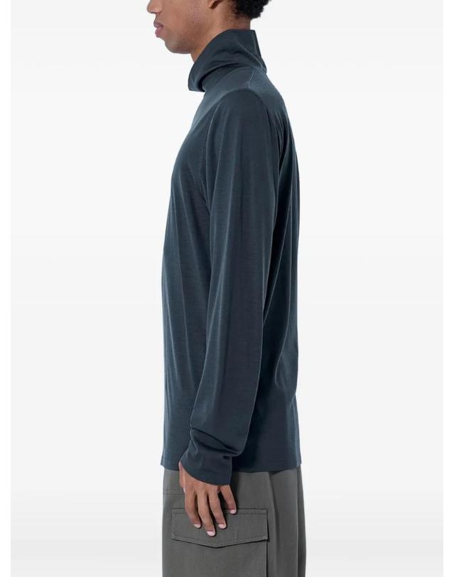 리에르 [해외직구] 26 FW Rier 터틀 넥 스트레이트 헴 스웨터 TSH24JWVJERSEYWOOLFORESTWOOL TP459157943 착용컷