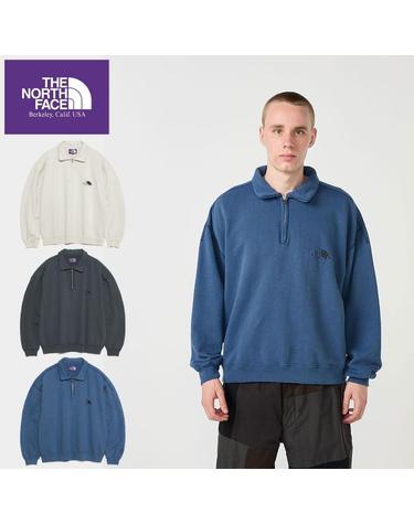 노스페이스 퍼플라벨 Garment Dyed Field Half Zip 하프 집업 맨투맨 3컬러 N26SH024