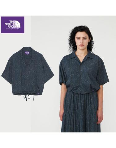 노스페이스 퍼플라벨 Flower Printed Cropped Shirt 크롭 셔츠 N26FG008
